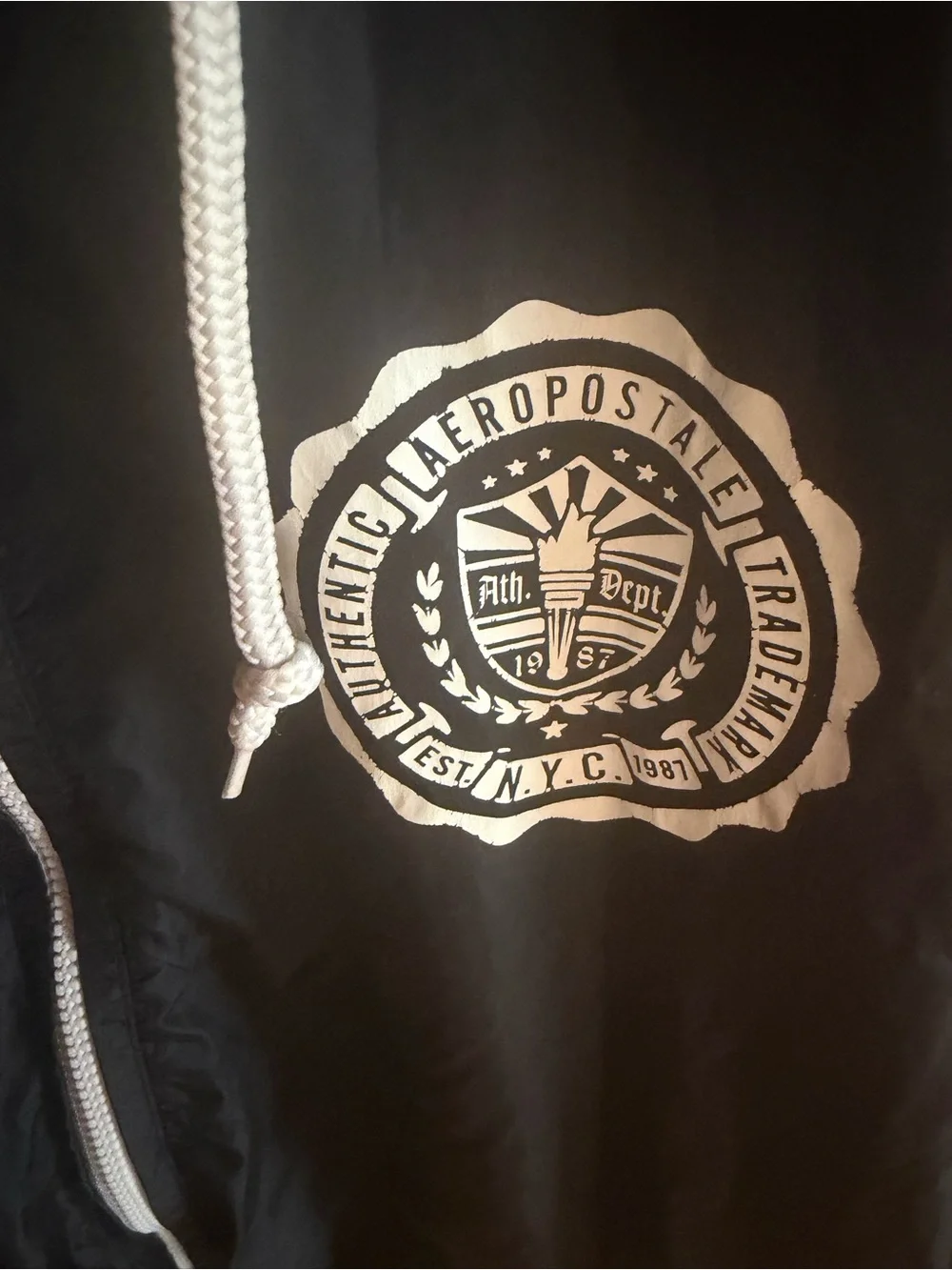 Vintage Aeropostale Hooded Windbreaker Size Medium